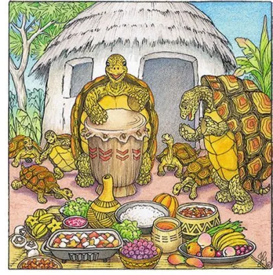  The Tortoise Who Tried To Fly! - Eine nigerianische Fabel über Übermut und Demut